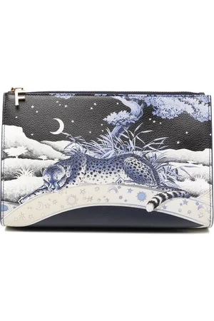 Salvatore Ferragamo All-over graphic print clutch bag