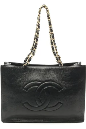 CHANEL 2020-2021 CC leather tote bag