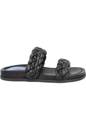 Blue Bird Braided leather slides