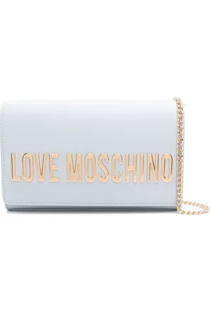 Moschino Logo-lettering clutch bag