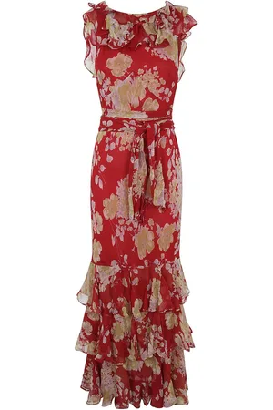 RIXO London Floral-print ruffle dress