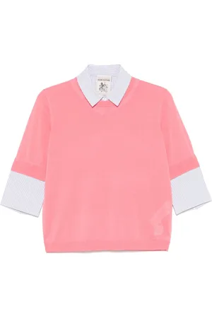 SEMICOUTURE Logo-embroidered top