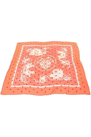Hermès 2010s graphic-print silk scarf