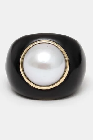 Sophie Buhai Onyx Pearl ring