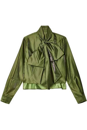 NOIR KEI NINOMIYA Bow-detail long-sleeve shirt