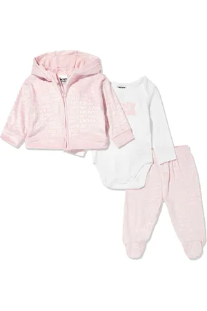 DKNY Logo-print babygrow set
