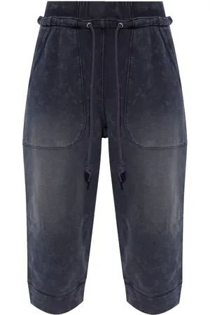 R13 Deconstructed cropped track pants