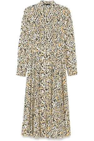 Maje Leopard-print midi dress