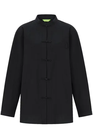 SHANGHAI TANG X Chen Man stand-up collar blouse