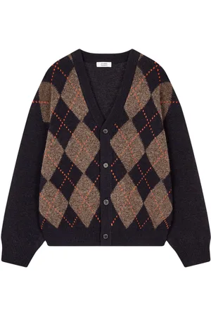 Studio Tomboy Argyle-pattern cardigan