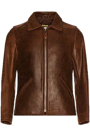 Schott NYC Waxy Buffalo Leather Sunset Jacket