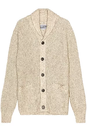 Schott NYC Yak Blend Cardigan in Cream