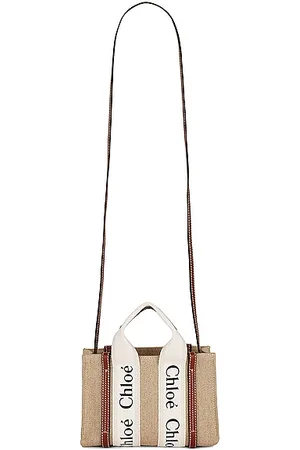 Woody Mini Crochet Tote Bag in Beige - Chloe