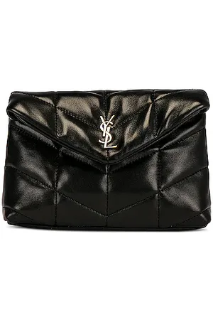 puffer small pouch in quilted lambskin