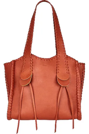 Marge Sherwood logo-debossed Leather Tote Bag - Orange
