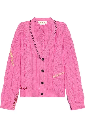 Gcds monogram jacquard sweater: Unisex Knitwear Fuchsia