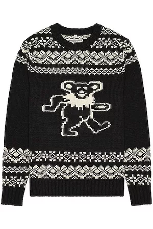 Schott NYC NYC x Grateful Dead Dancing Bear Sweater in Black