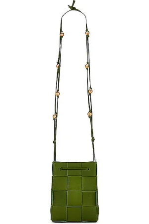 Bottega Veneta Mini Crossbody Bucket in Army