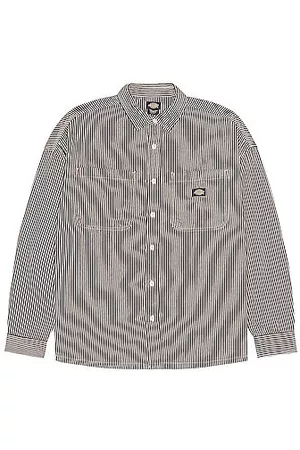 Dickies Hickory Button Down Shirt in Brown