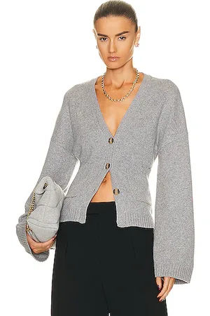 Awake NY Gray Wavy Cardigan - Charcoal/Grey