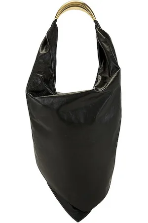 WANDLER Uma Box cracked-leather shoulder bag