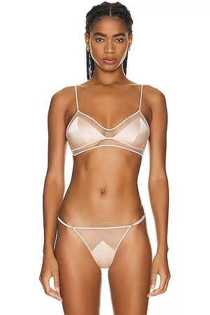 Kiki De Montparnasse Peep Show Soft Mesh & Silk Bralette