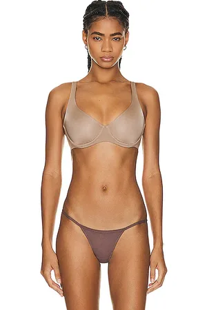 Fashionkilla seamless padded strappy bra top in tan
