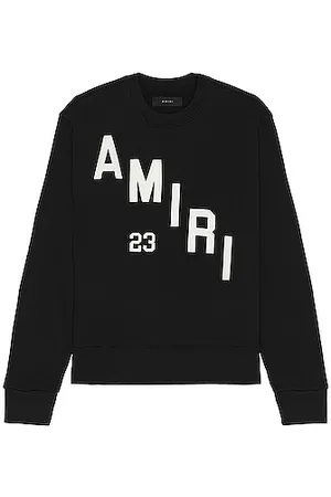 AMIRI - Oversized Crystal-Embellished Paint-Splattered Cotton-Jersey T-Shirt  - Black Amiri