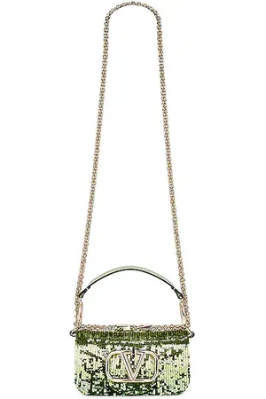 Women's Mini Tro Crystal-embellished Shoulder Bag - Sage