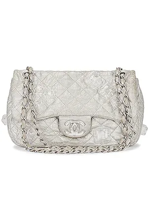Chanel Double Stitch Hampton Flap Bag Quilted Nubuck Mini