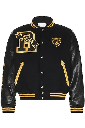 Rhude Bull Market Varsity Jacket - Red