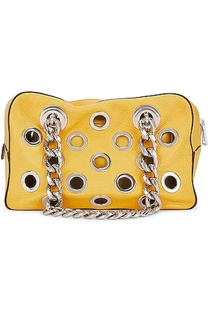 Prada Embellished Cleo Shoulder Bag - Yellow