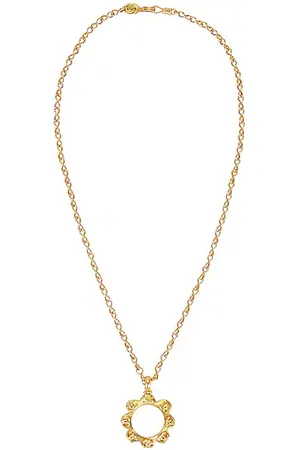 Pre-owned Chanel 1997 Cc Pendant Necklace In Gold