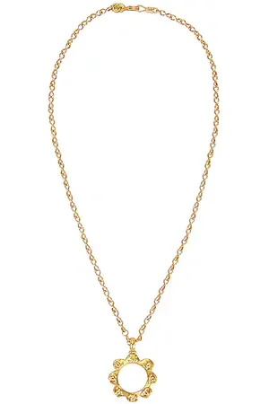 Chanel Four Leaf Clover Cutout CC Logo Necklace