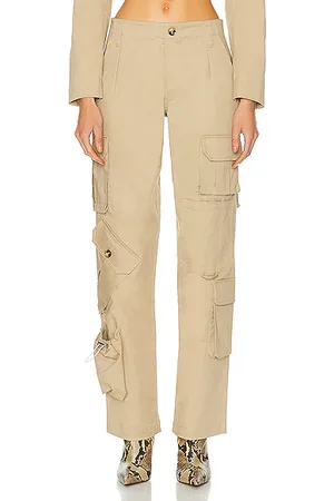 Cargo Logan cotton twill cargo pants in beige - 7 For All Mankind