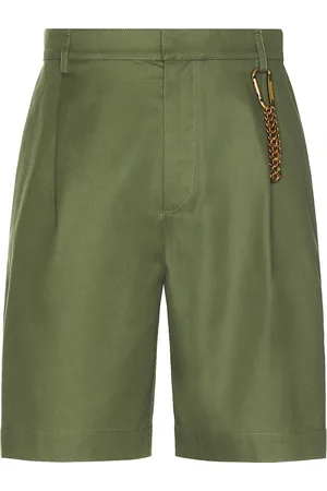 DARKPARK Danny Wide Leg Shorts in Army