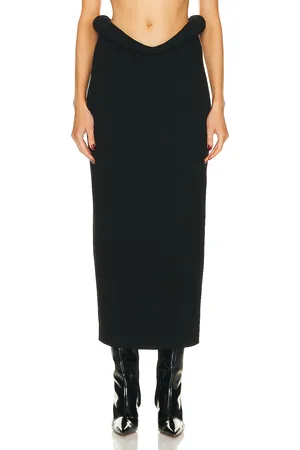 Bottega Veneta Viscose Compact Frise Skirt in