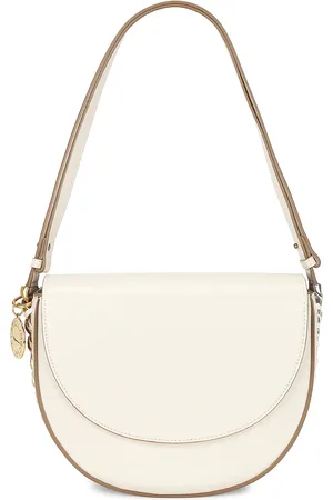 Stella McCartney Medium Flap Shoulder Bag in White