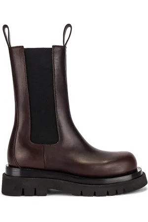 Bottega Veneta Lug Boots in Chocolate