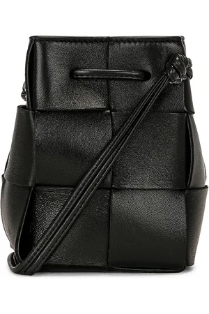 Bottega Veneta Mini Cassette Bucket Bag in Black