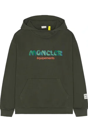Moncler Moncler x Salehe Bembury Logo Hoodie Sweater in Green