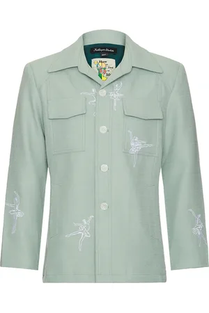 KIDSUPER STUDIOS Ballerinas Western Suit Top in Mint