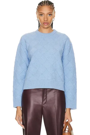 Bottega Veneta Long Sleeve Sweater in Blue