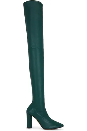 Bottega Veneta Tripod Thigh High Boot in Dark Green