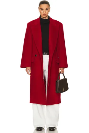GRLFRND Bronte Oversized Coat in Red