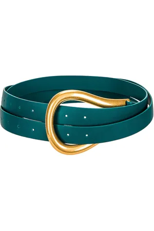 Bottega Veneta Leather Belt in Green