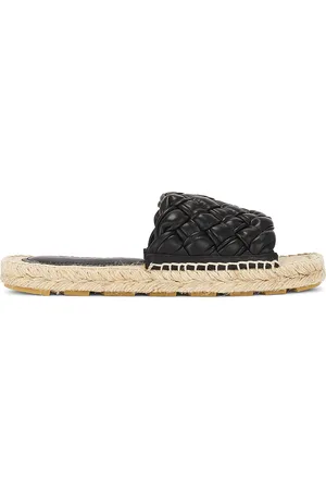 Bottega Veneta Jack Mule Espadrille Leather Sandal in