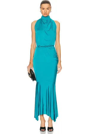 ALEXANDRE VAUTHIER Maxi Dress in Teal