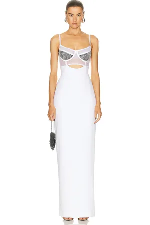 RACHEL GILBERT Hartley Gown in White