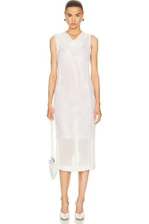 Bottega Veneta Double Layer Dress in White